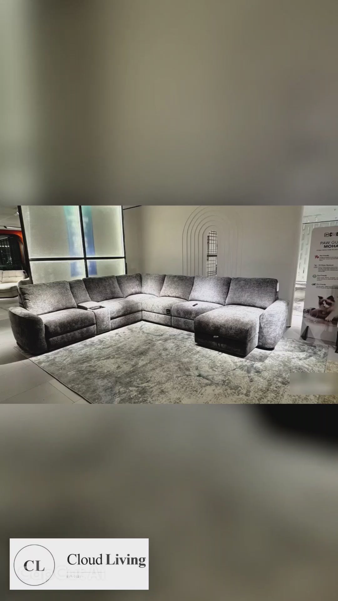 Alto Collection — 7-Piece Power Modular Sofa with Storage Chaise