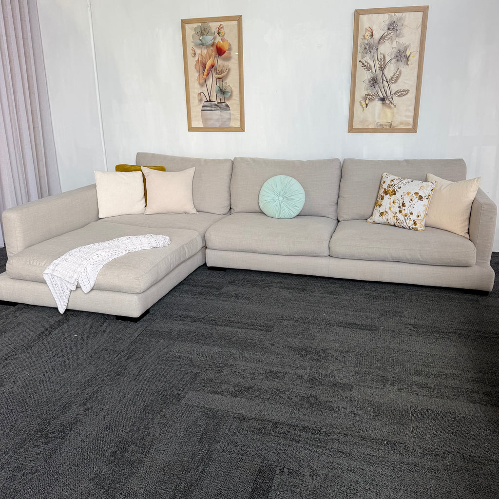 Freedom Long Island 5.5 Seater Feather Filled Couch with Chaise