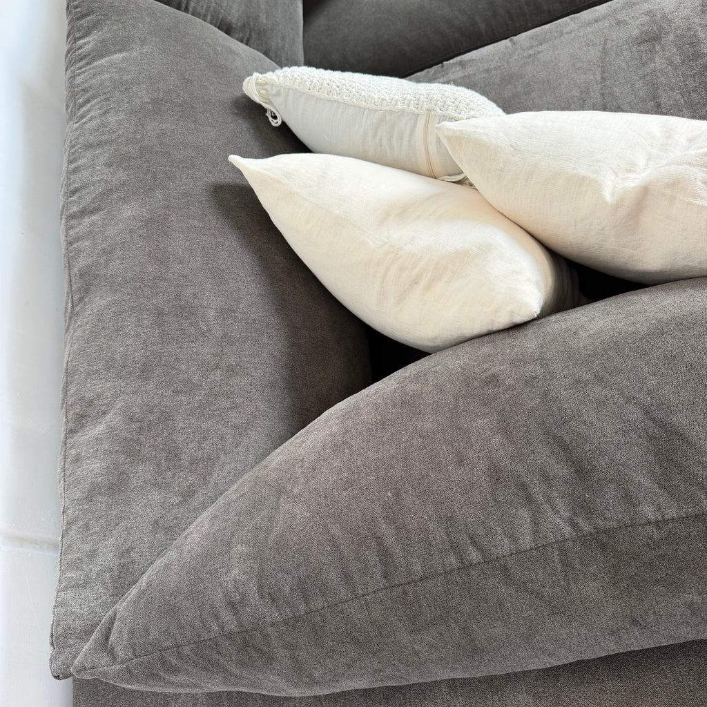 Harvey Norman 6 Seater Deep Corner Sofa with Ottoman