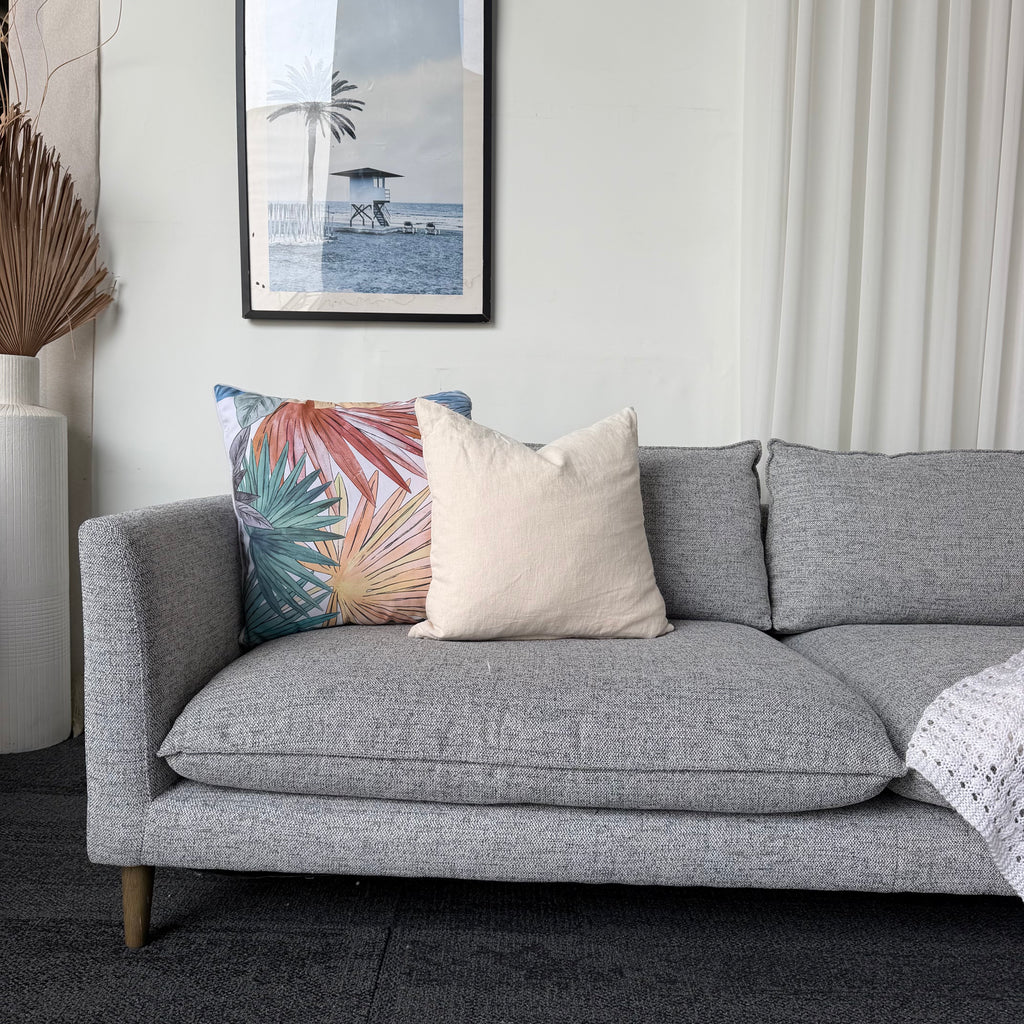Nick Scali 4 Seater Feather Filled Couch – Right-Hand Chaise