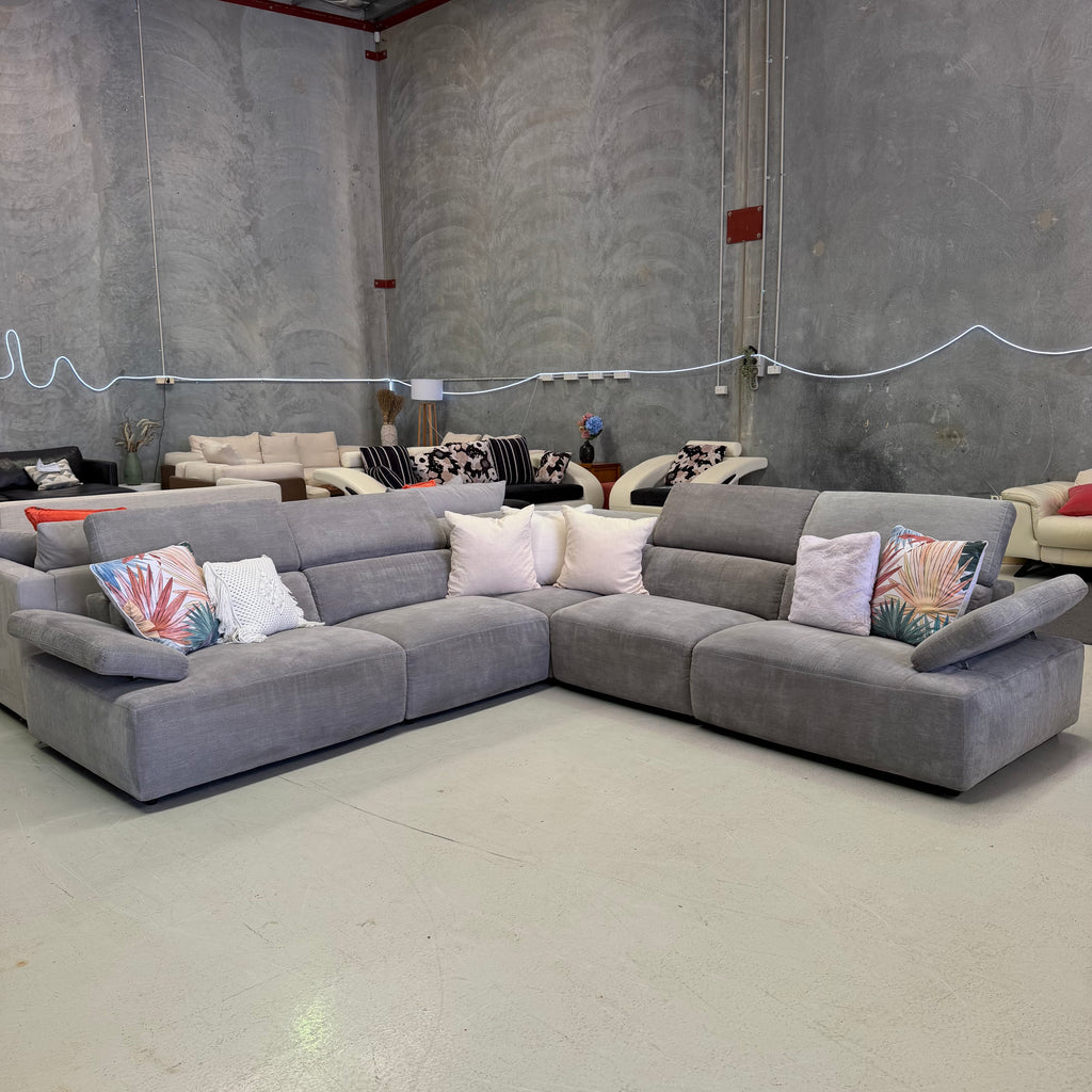 Nick Scali Valeria 7 Seater Corner Modular Sofa