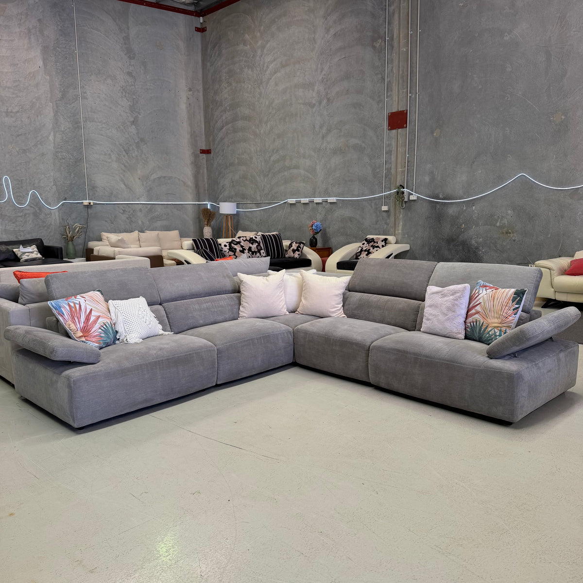 Nick Scali Valeria 7 Seater Corner Modular Sofa