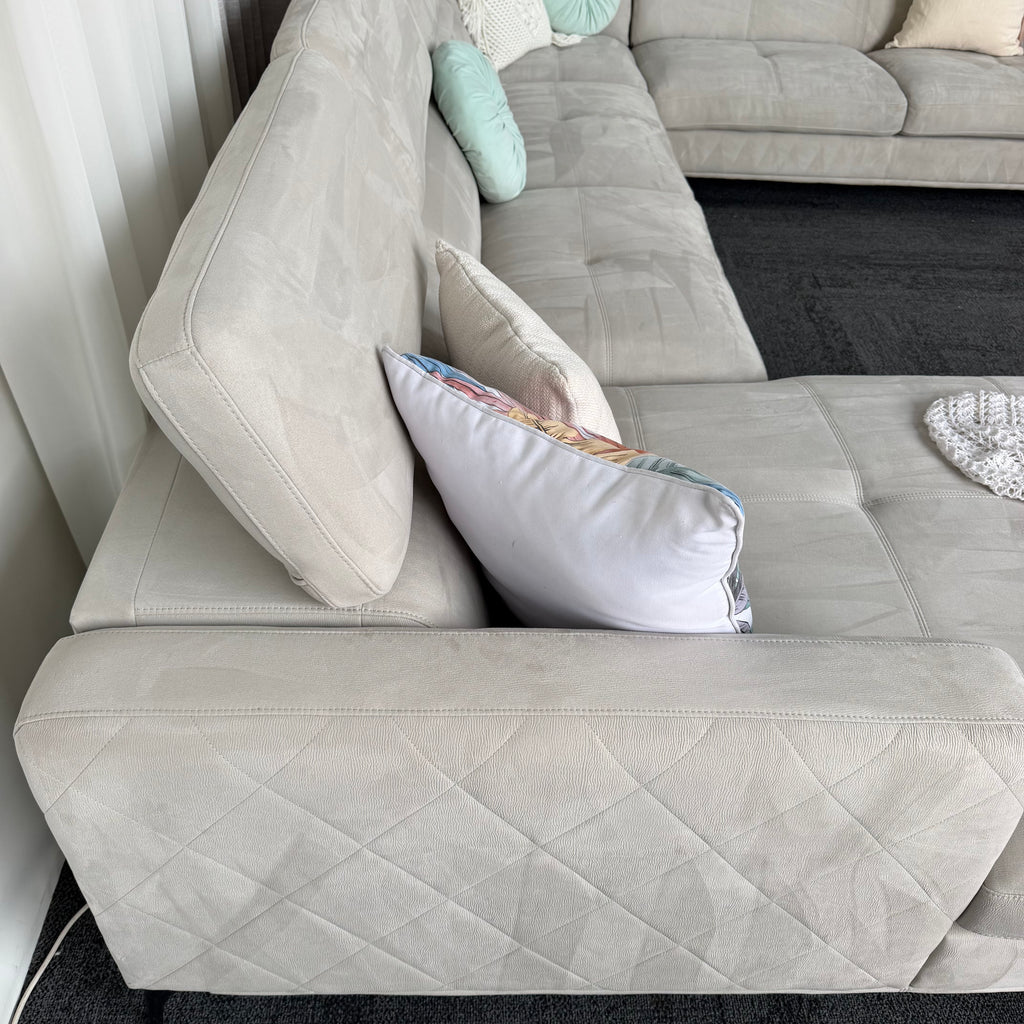 Harvey Norman Large Corner Lounge with Chaise – 380cm Sectional Sofa