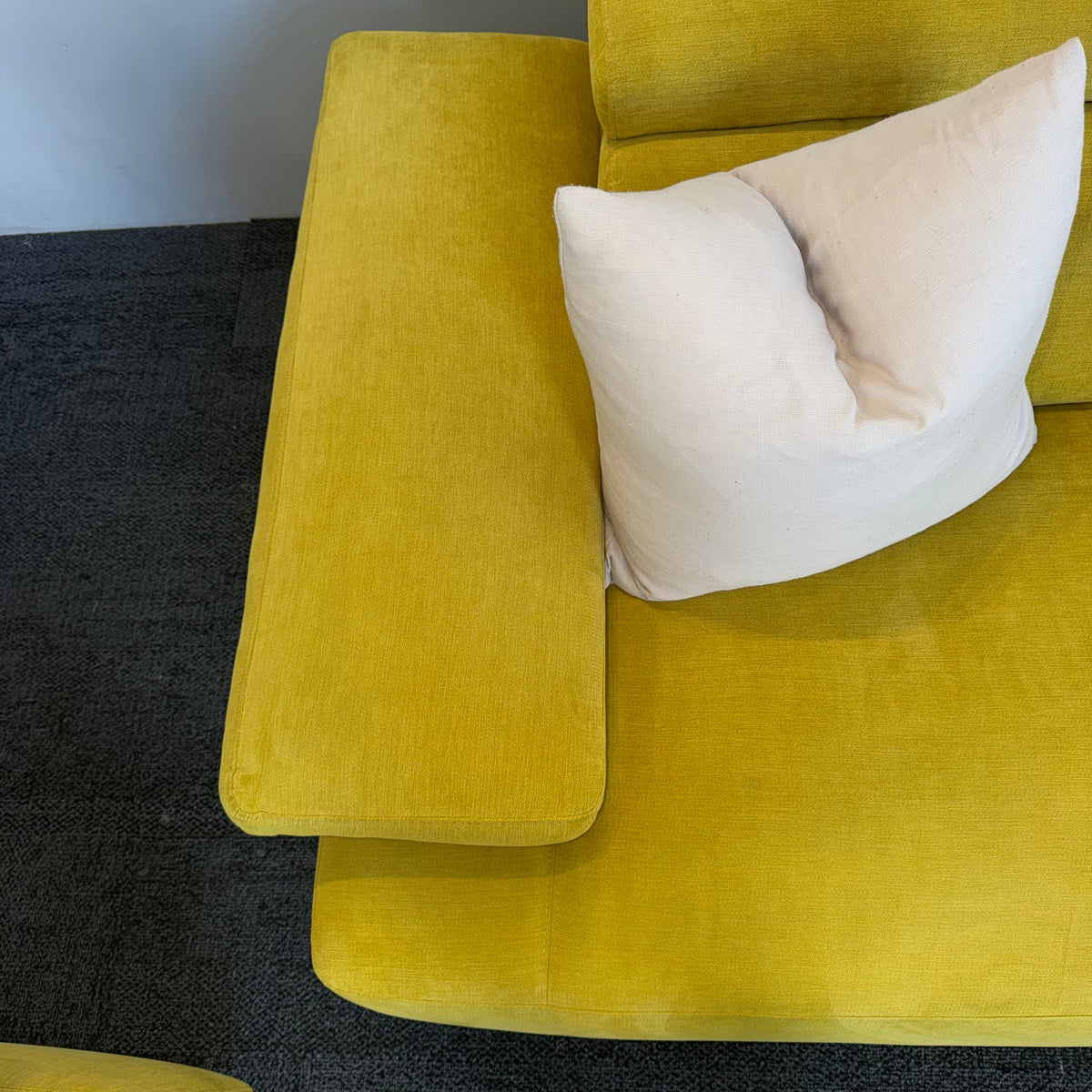Nick Scali Valeria Mustard 2.5 Seater Sofa Set – 2 Sofas