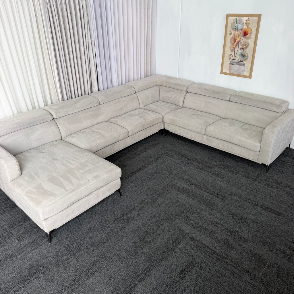 Harvey Norman Large Corner Lounge with Chaise – 380cm Sectional Sofa