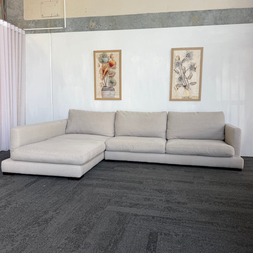 Freedom Long Island 5.5 Seater Feather Filled Couch with Chaise