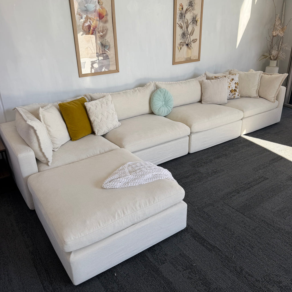 Lounge Lover Cloud Modular Sofa with Ottoman