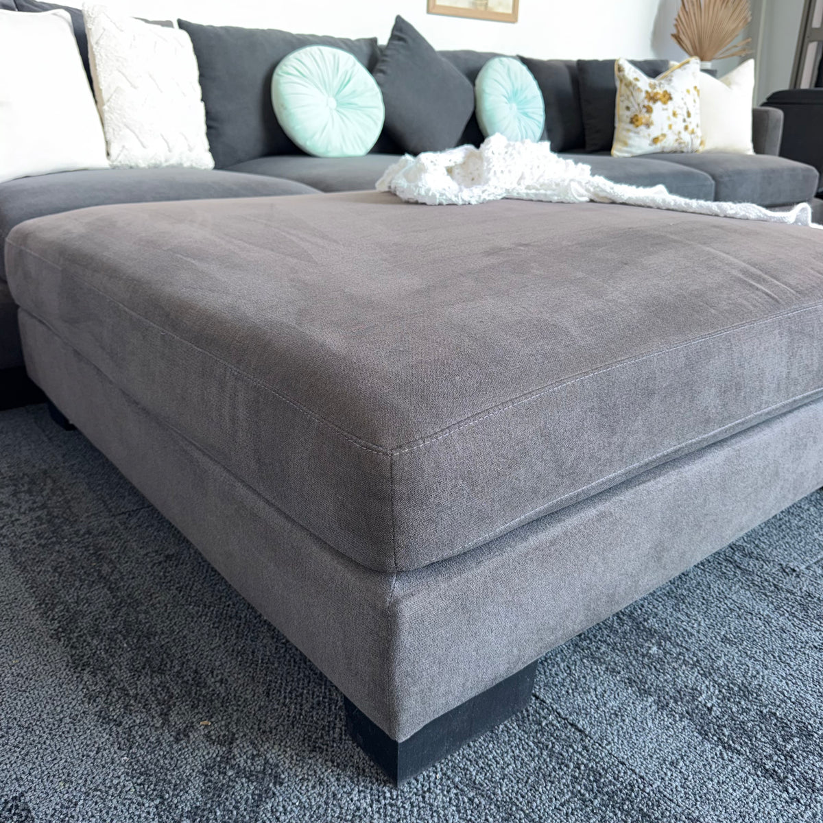 Davinni Manhattan by Harvey Norman 6 Seater Deep Sofa with Ottoman
