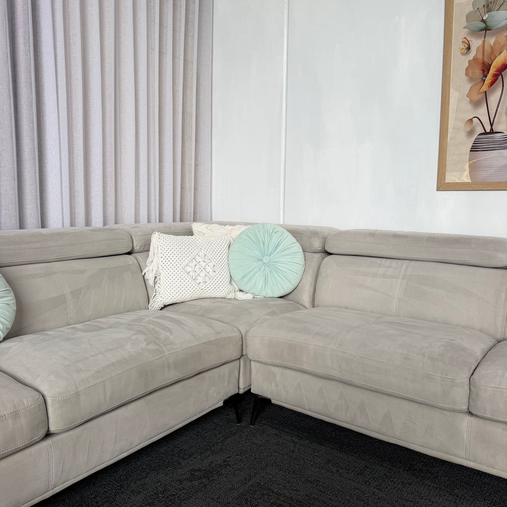 Harvey Norman Large Corner Lounge with Chaise – 380cm Sectional Sofa
