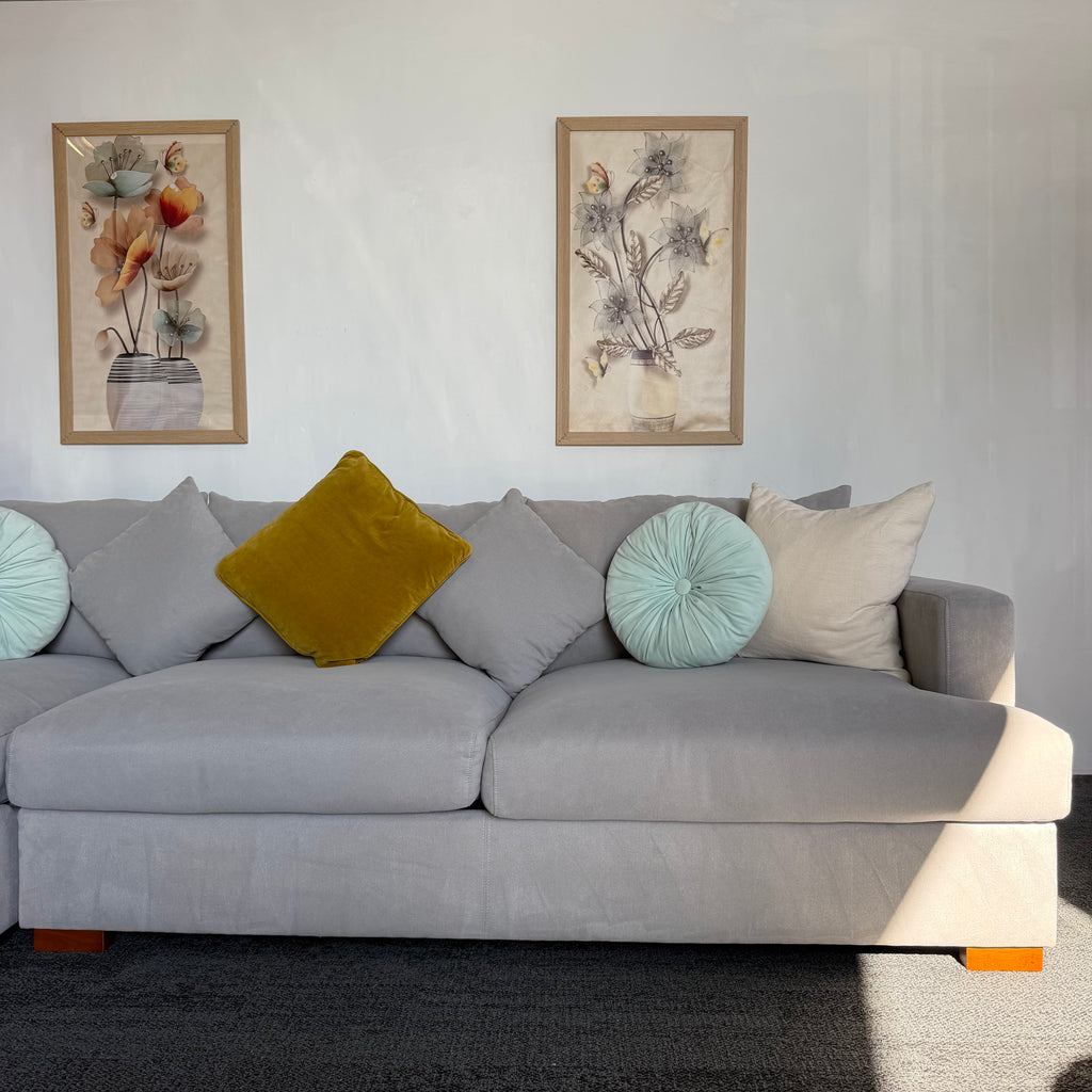 Furniture Gallery Monaco 3.5 Seater Feather-Filled Sofa with Chaise