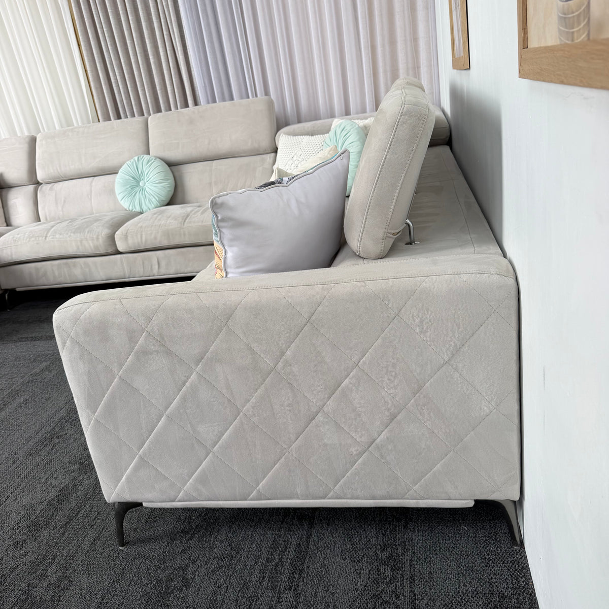 Harvey Norman Large Corner Lounge with Chaise – 380cm Sectional Sofa
