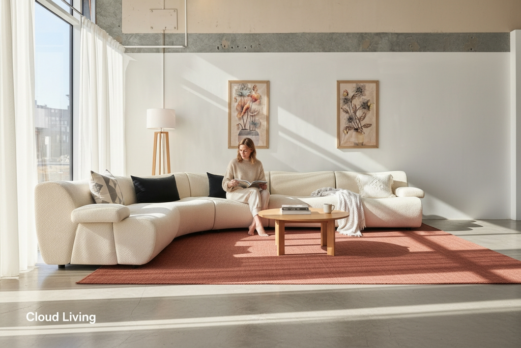 King Cloud 5 Piece Modular Curve Sofa