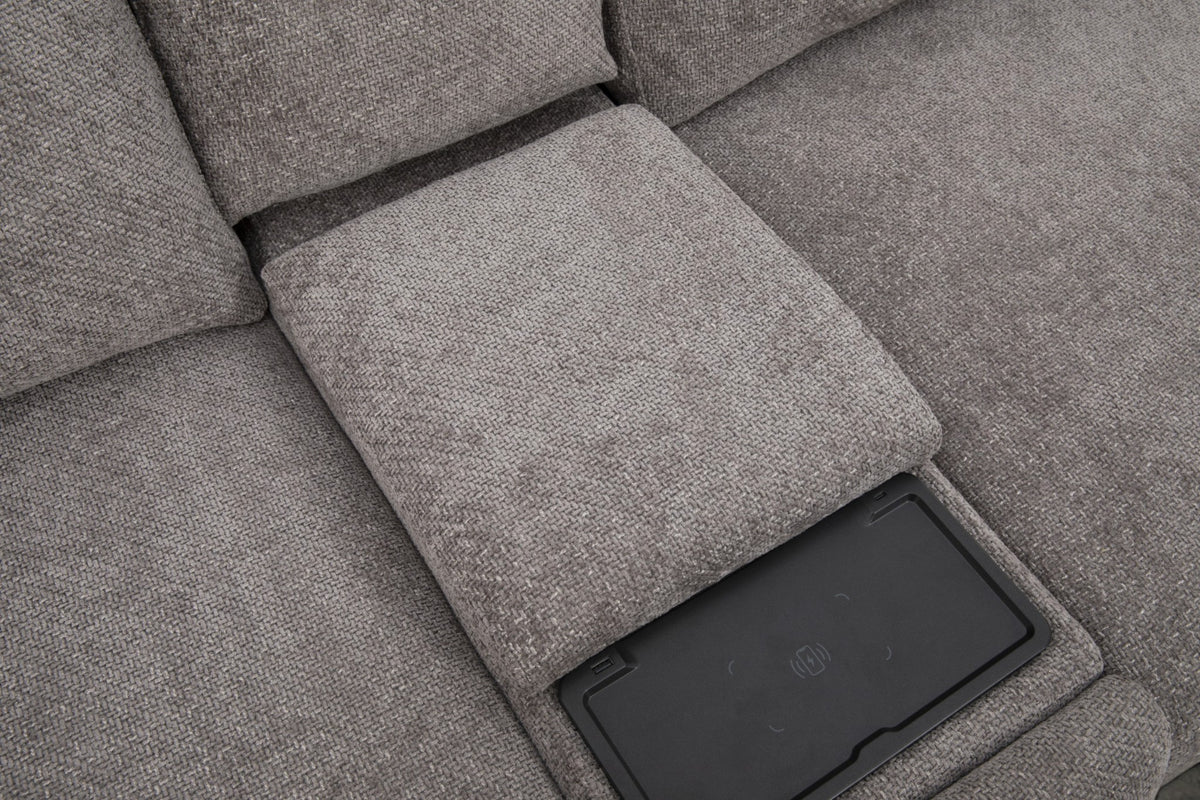 Alto Collection — 7-Piece Power Modular Sofa with Storage Chaise