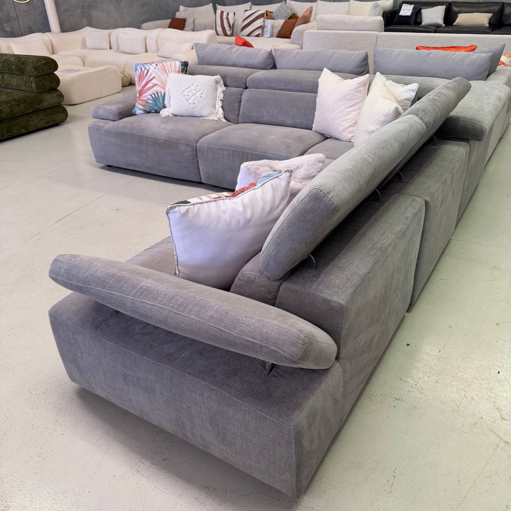 Nick Scali Valeria 7 Seater Corner Modular Sofa