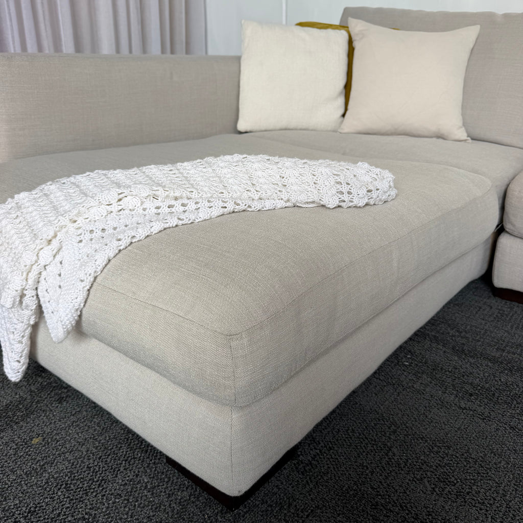 Freedom Long Island 5.5 Seater Feather Filled Couch with Chaise