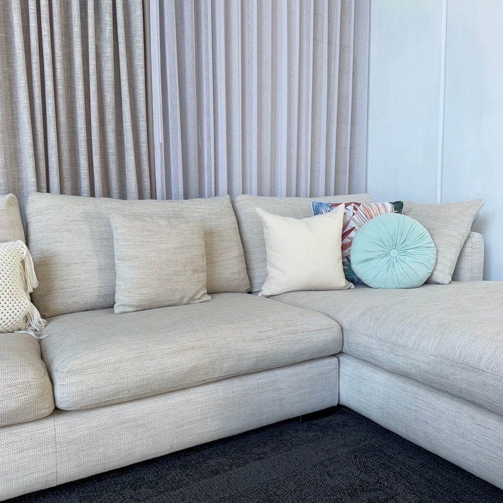 Freedom Hamilton 5.5 Seater Feather Filled Couch with Chaise