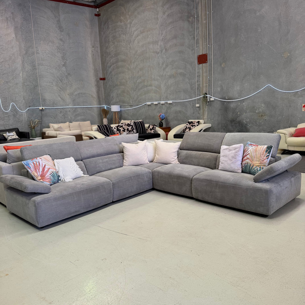 Nick Scali Valeria 7 Seater Corner Modular Sofa
