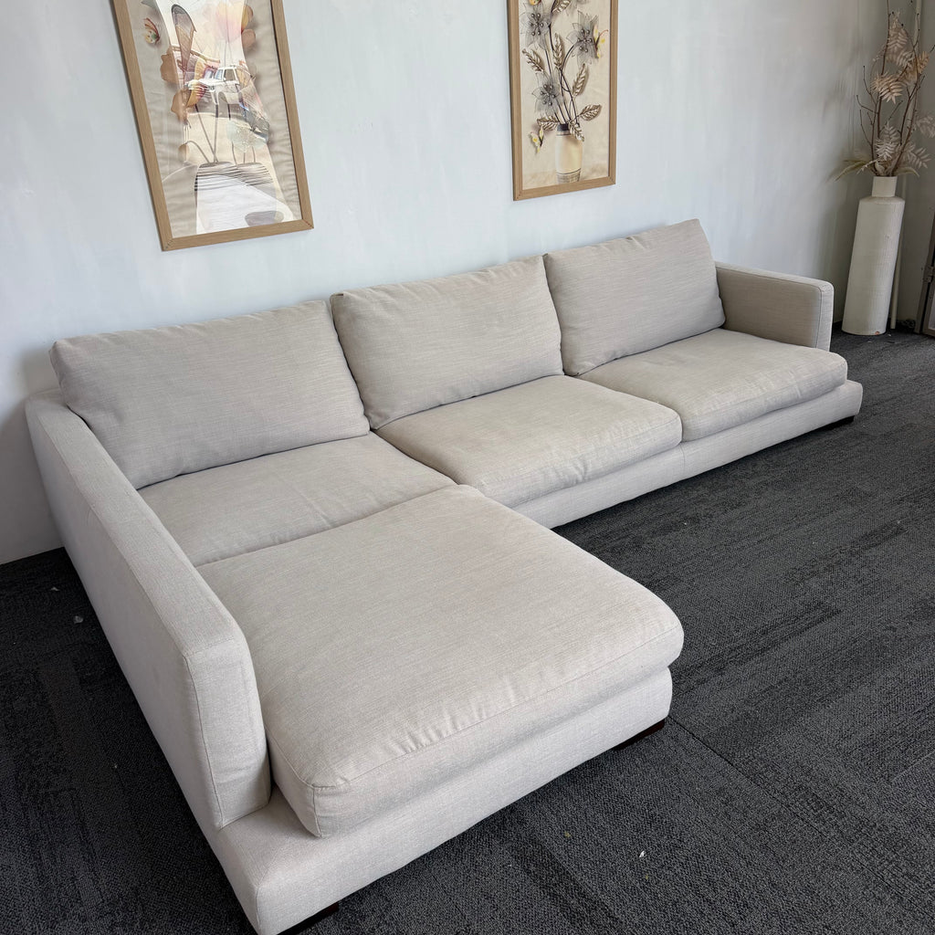 Freedom Long Island 5.5 Seater Feather Filled Couch with Chaise