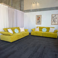 Nick Scali Valeria Mustard 2.5 Seater Sofa Set – 2 Sofas
