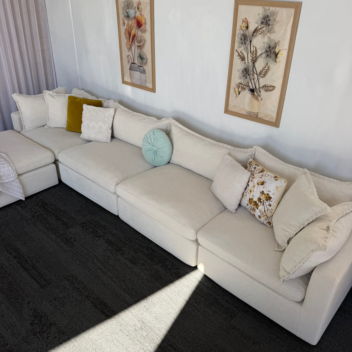 Lounge Lover Cloud Modular Sofa with Ottoman
