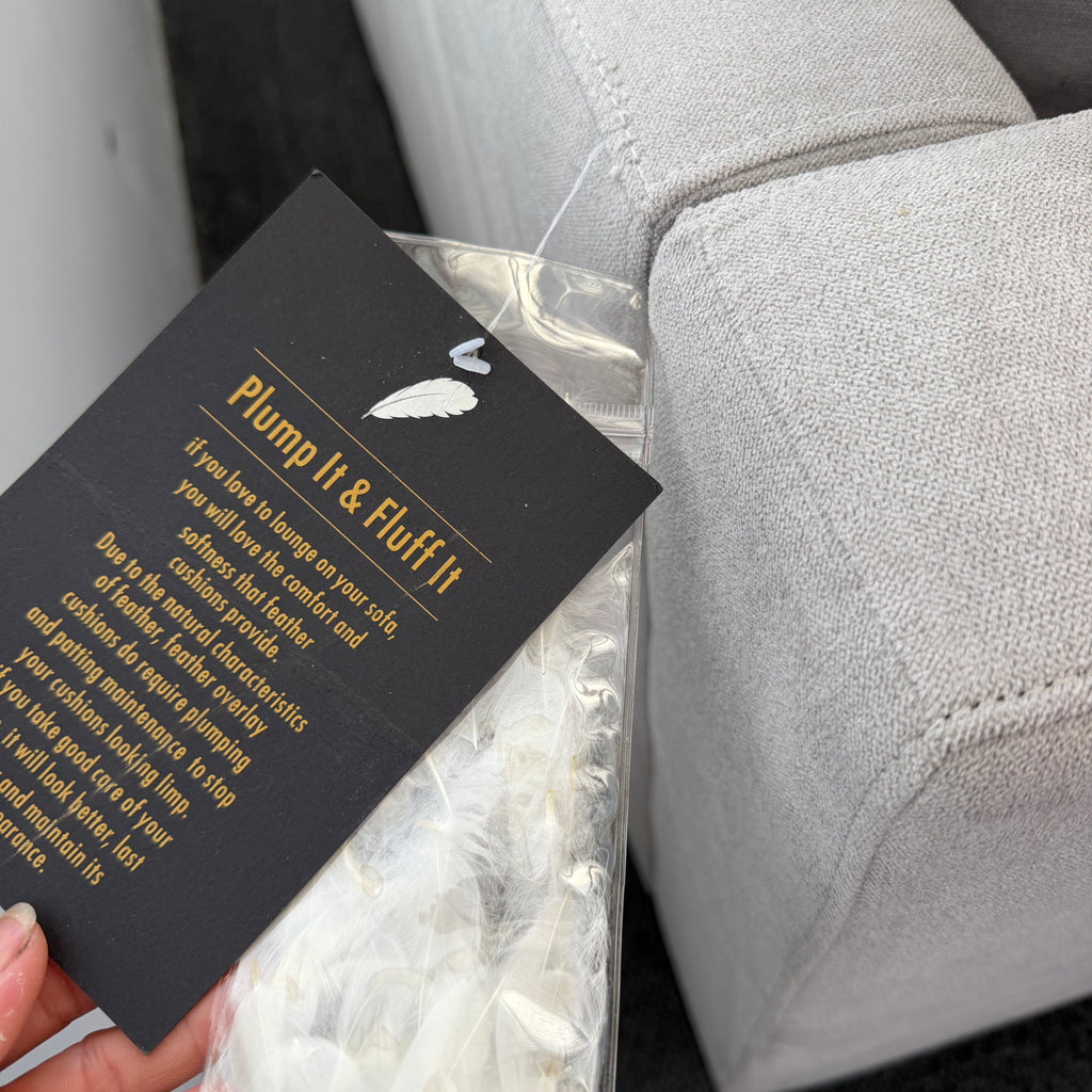 Furniture Gallery Monaco 3.5 Seater Feather-Filled Sofa with Chaise
