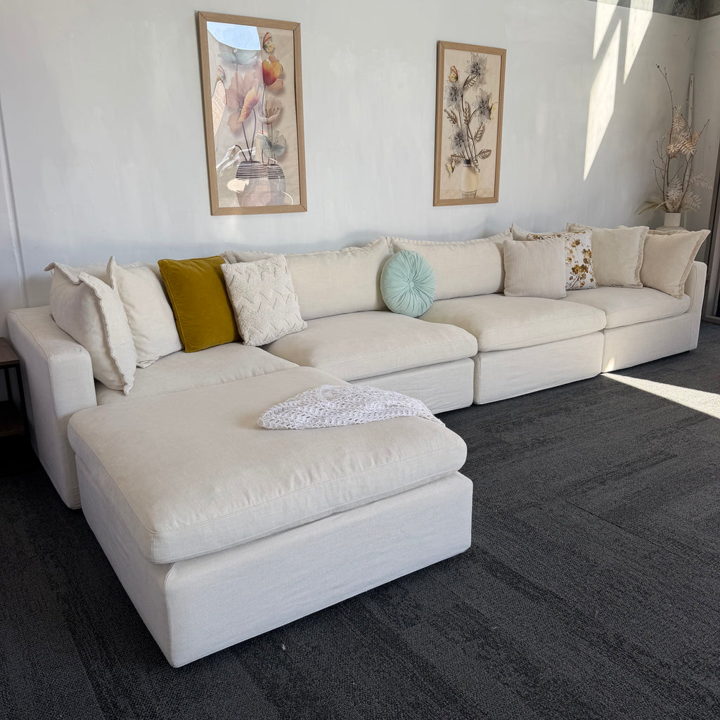 Lounge Lover Cloud Modular Sofa with Ottoman