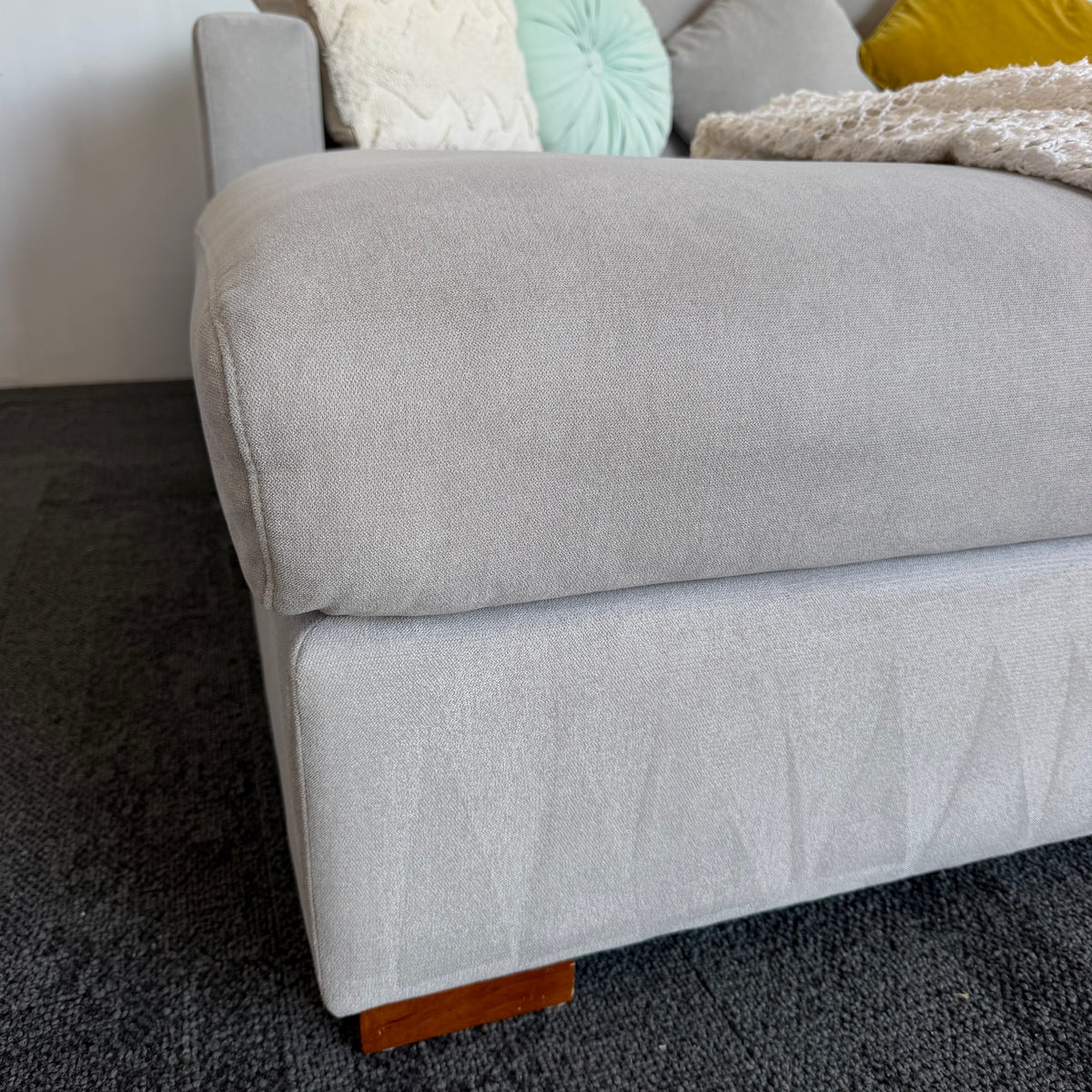Furniture Gallery Monaco 3.5 Seater Feather-Filled Sofa with Chaise