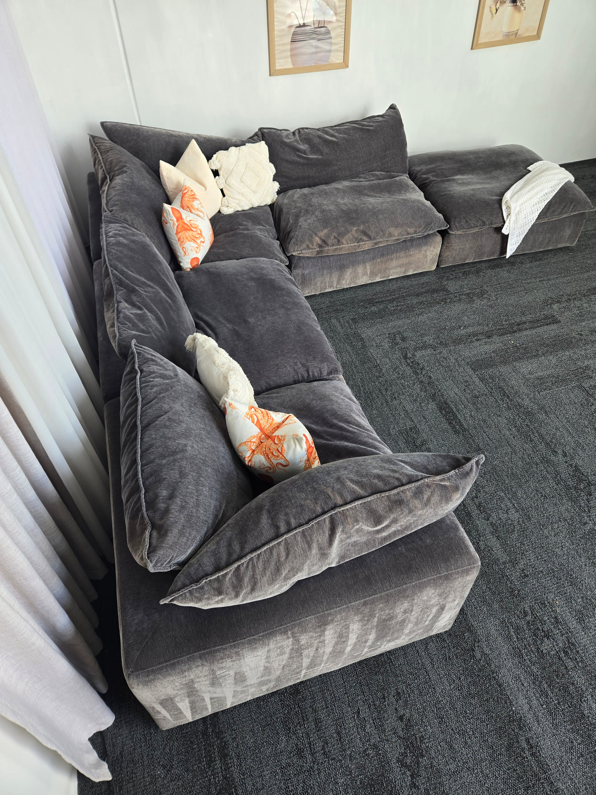 Dankz 5 Seater Cloud Modular Couch – Goose Feather Filled