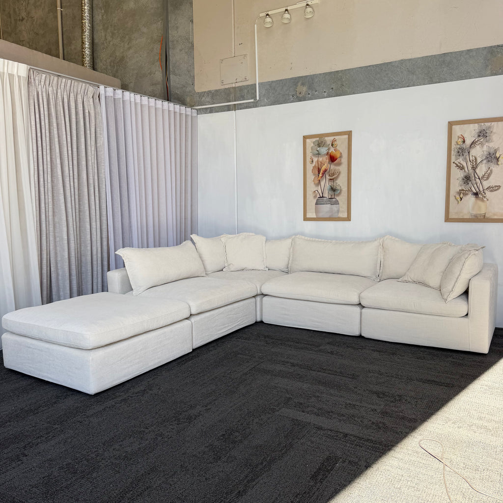 Lounge Lover Cloud Modular Sofa with Ottoman