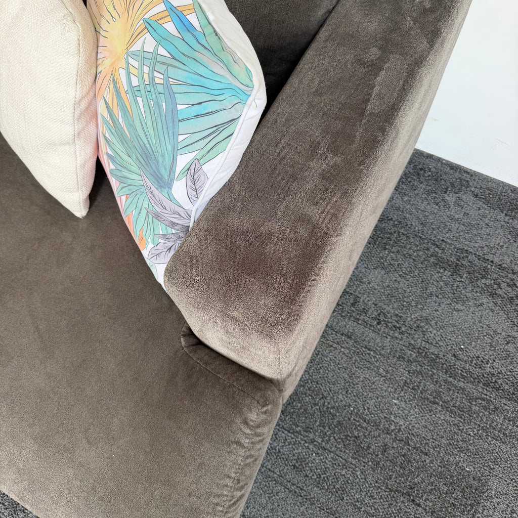 Harvey Norman 6 Seater Deep Corner Sofa with Ottoman
