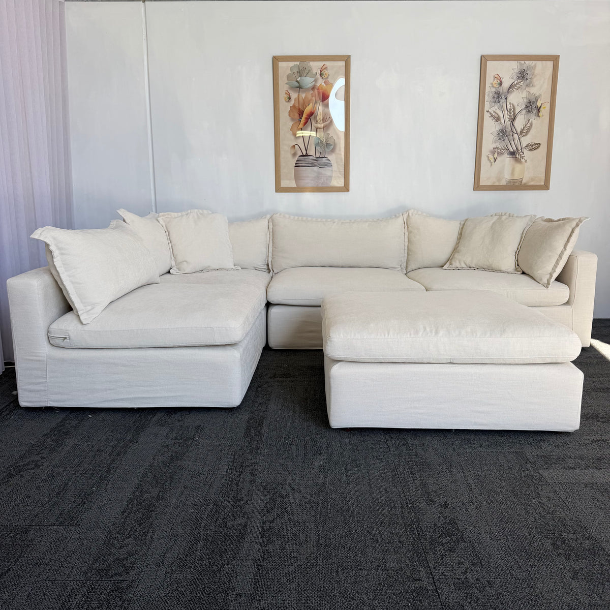 Lounge Lover Cloud Modular Sofa with Ottoman