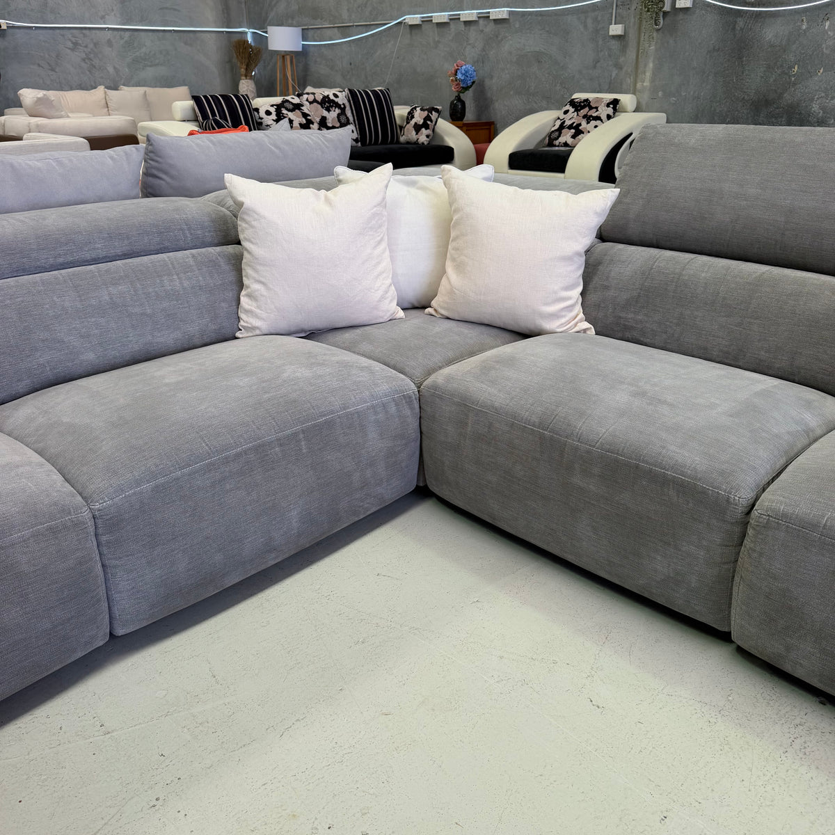 Nick Scali Valeria 7 Seater Corner Modular Sofa