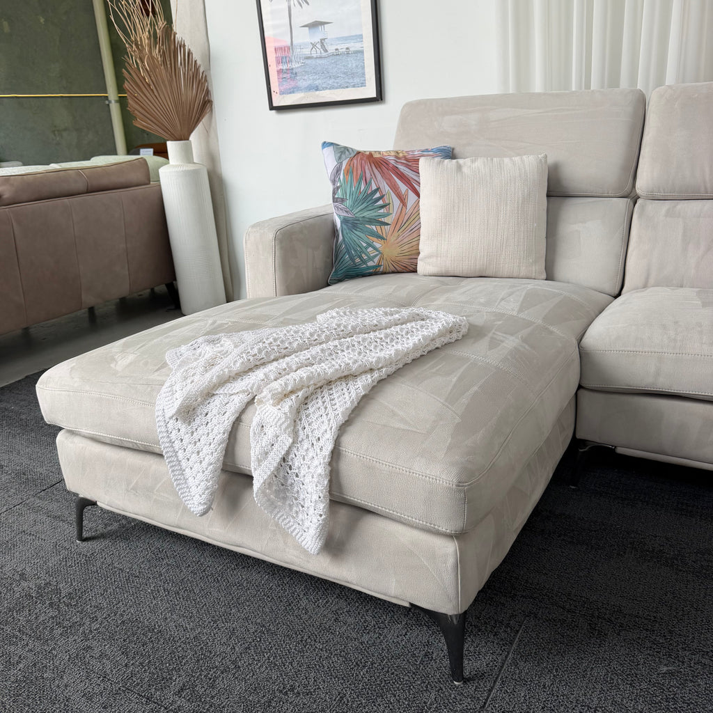 Harvey Norman Large Corner Lounge with Chaise – 380cm Sectional Sofa