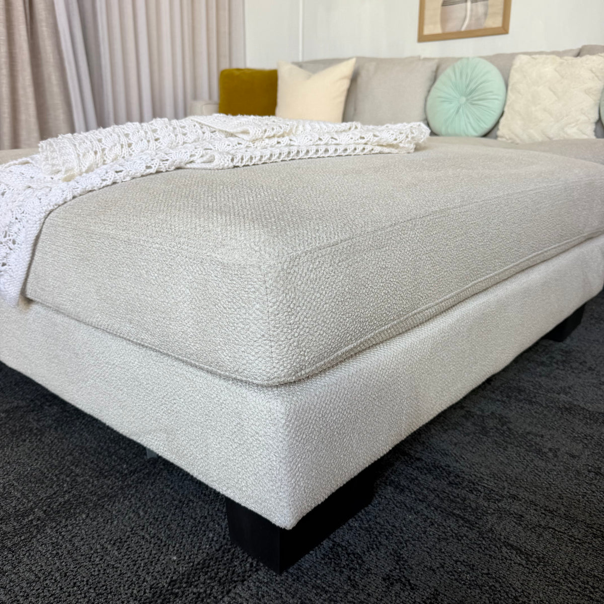 Davinni Manhattan by Harvey Norman 6 Seater Deep Sofa with Ottoman