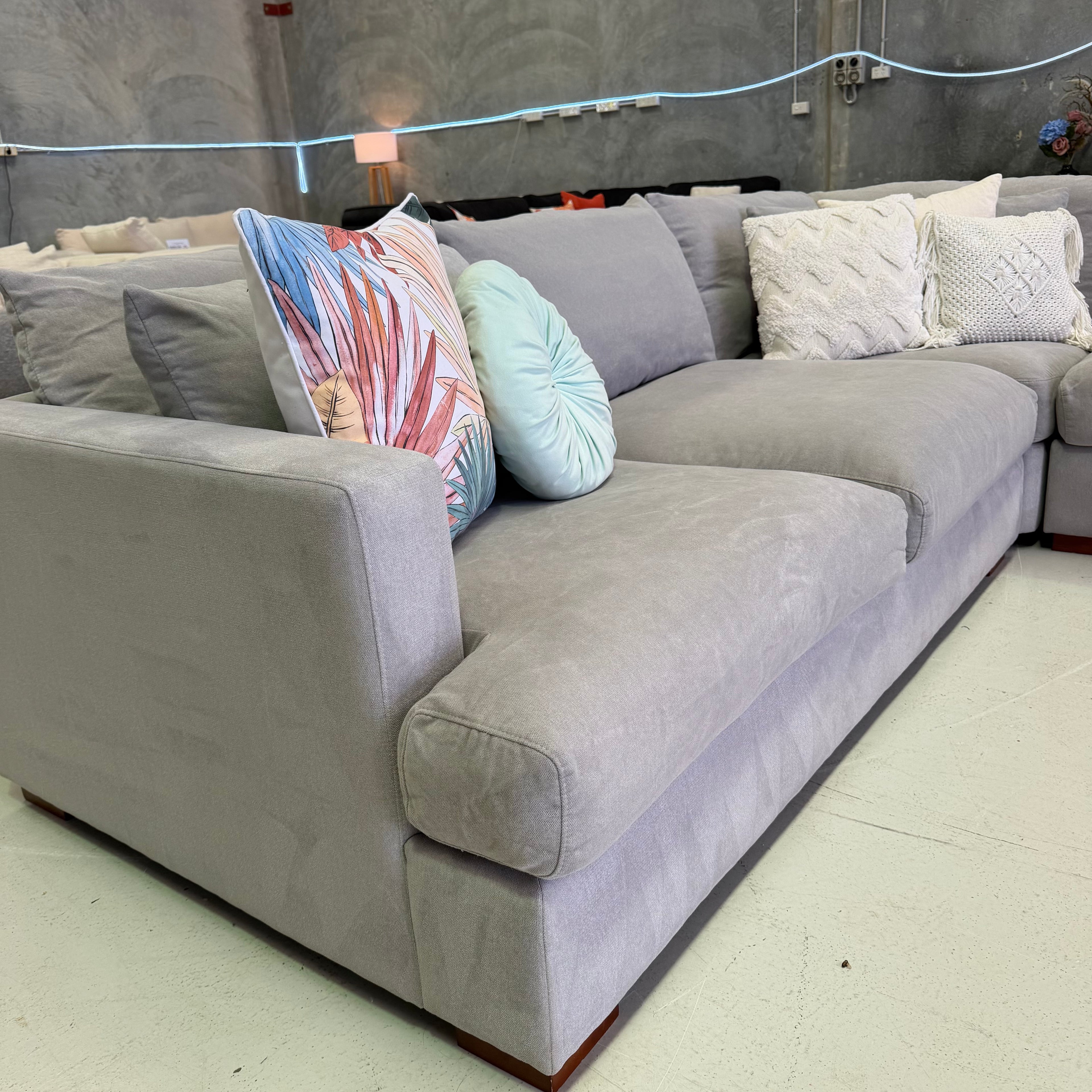 The Furniture Gallery Monaco Corner  Sofa 6 Seater