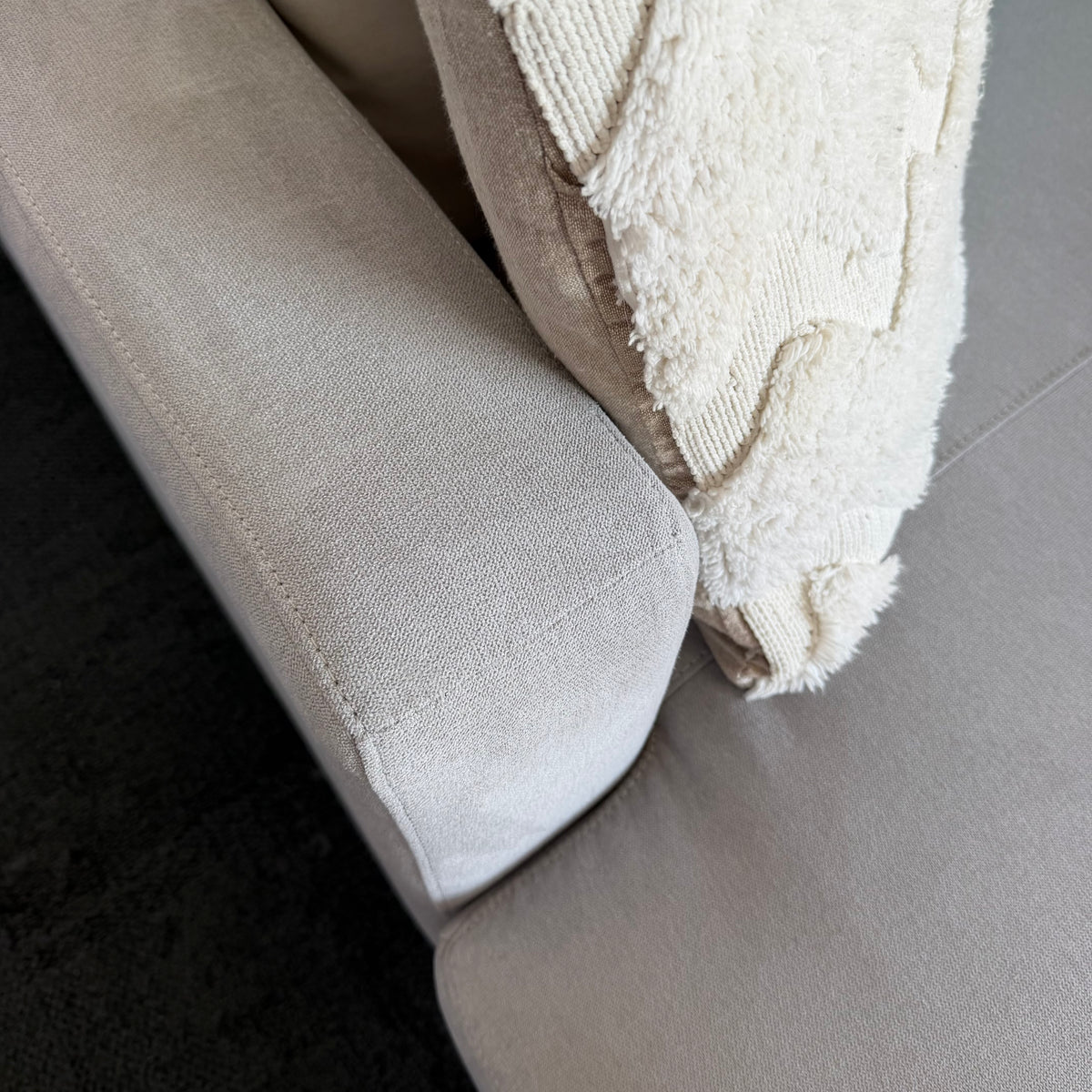 Furniture Gallery Monaco 3.5 Seater Feather-Filled Sofa with Chaise