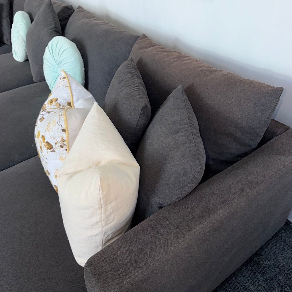 Davinni Manhattan by Harvey Norman 6 Seater Deep Sofa with Ottoman