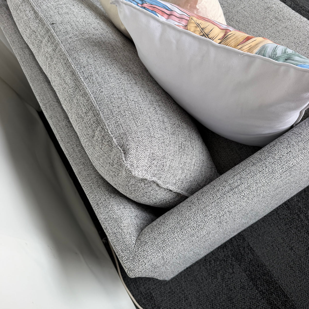 Nick Scali 4 Seater Feather Filled Couch – Right-Hand Chaise