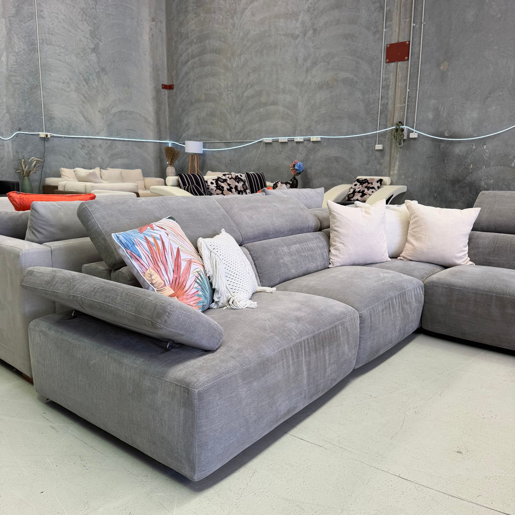 Nick Scali Valeria 7 Seater Corner Modular Sofa