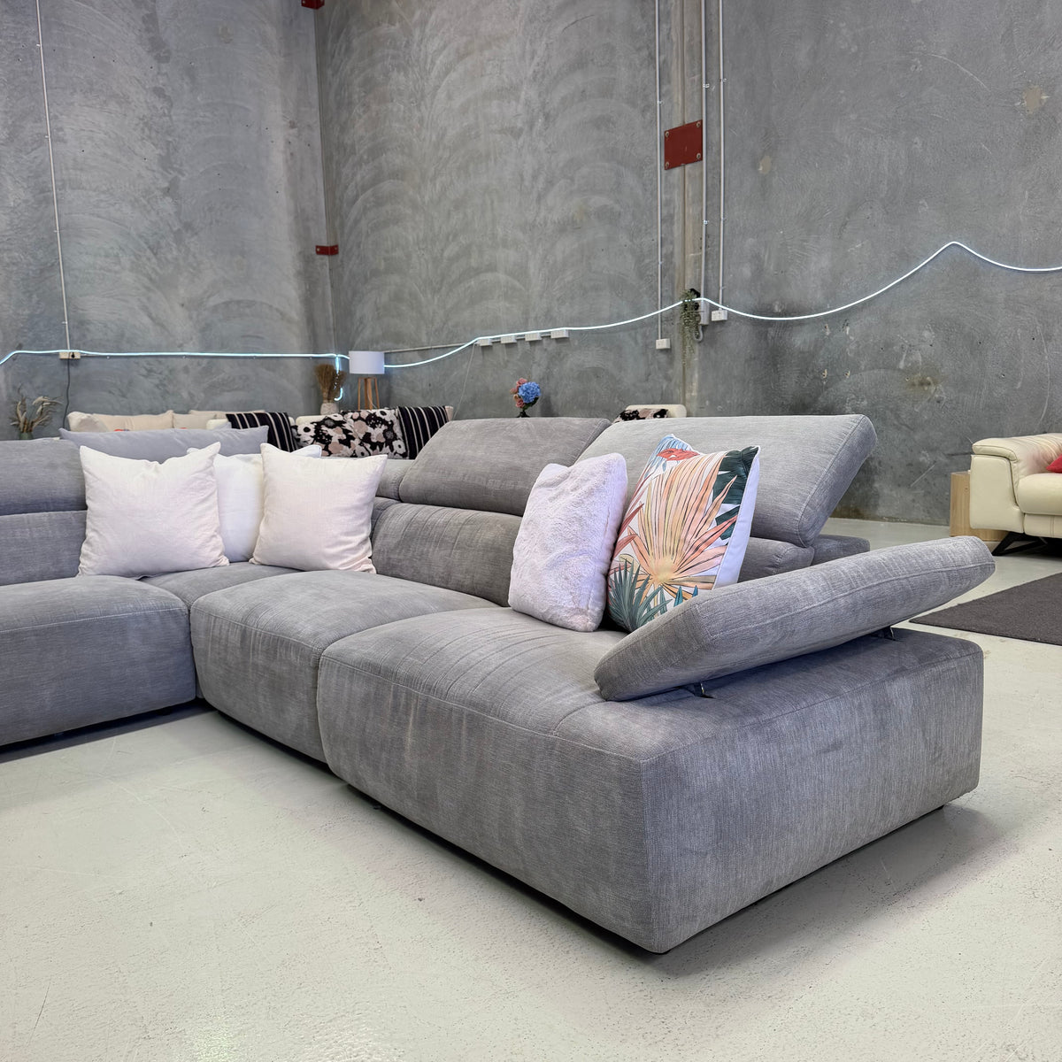 Nick Scali Valeria 7 Seater Corner Modular Sofa