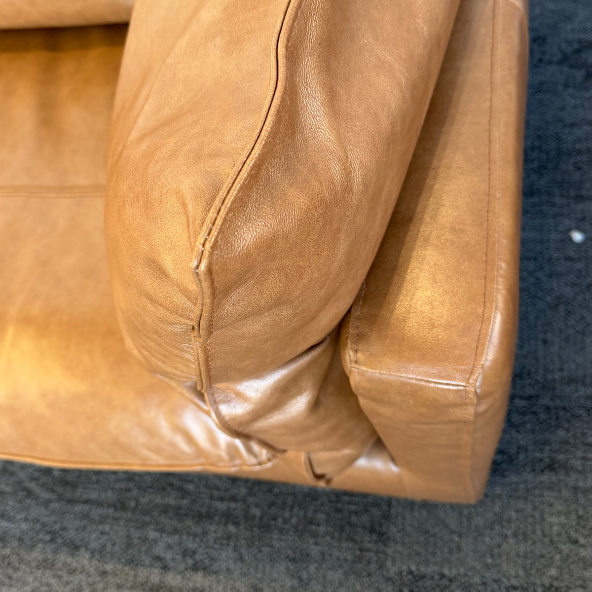 Freedom Sorrento Brown Genuine Leather 5.5 Seater Sofa with Chaise