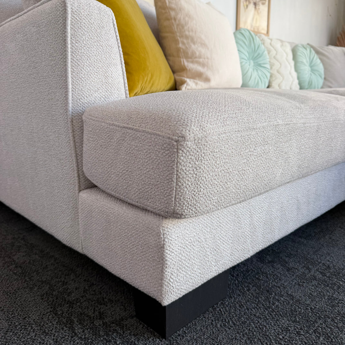Davinni Manhattan by Harvey Norman 6 Seater Deep Sofa with Ottoman