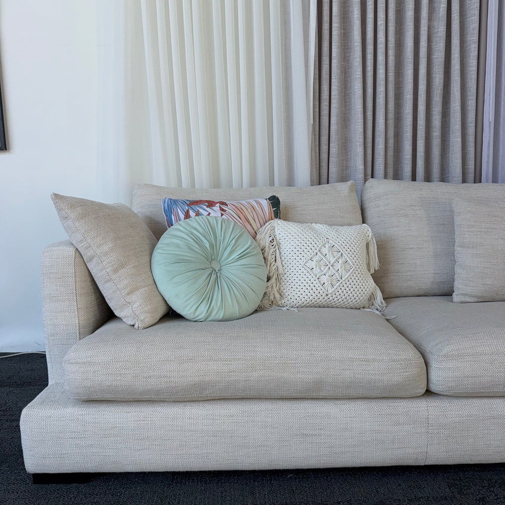 Freedom Hamilton 5.5 Seater Feather Filled Couch with Chaise