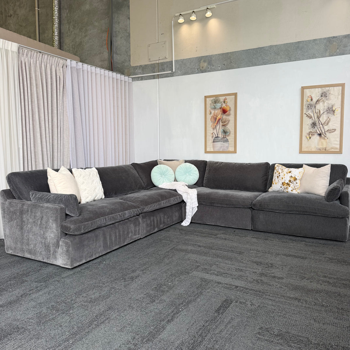 Furniture Gallery Mornington 7 Seater Cloud Sofa – Goose Feather Filled