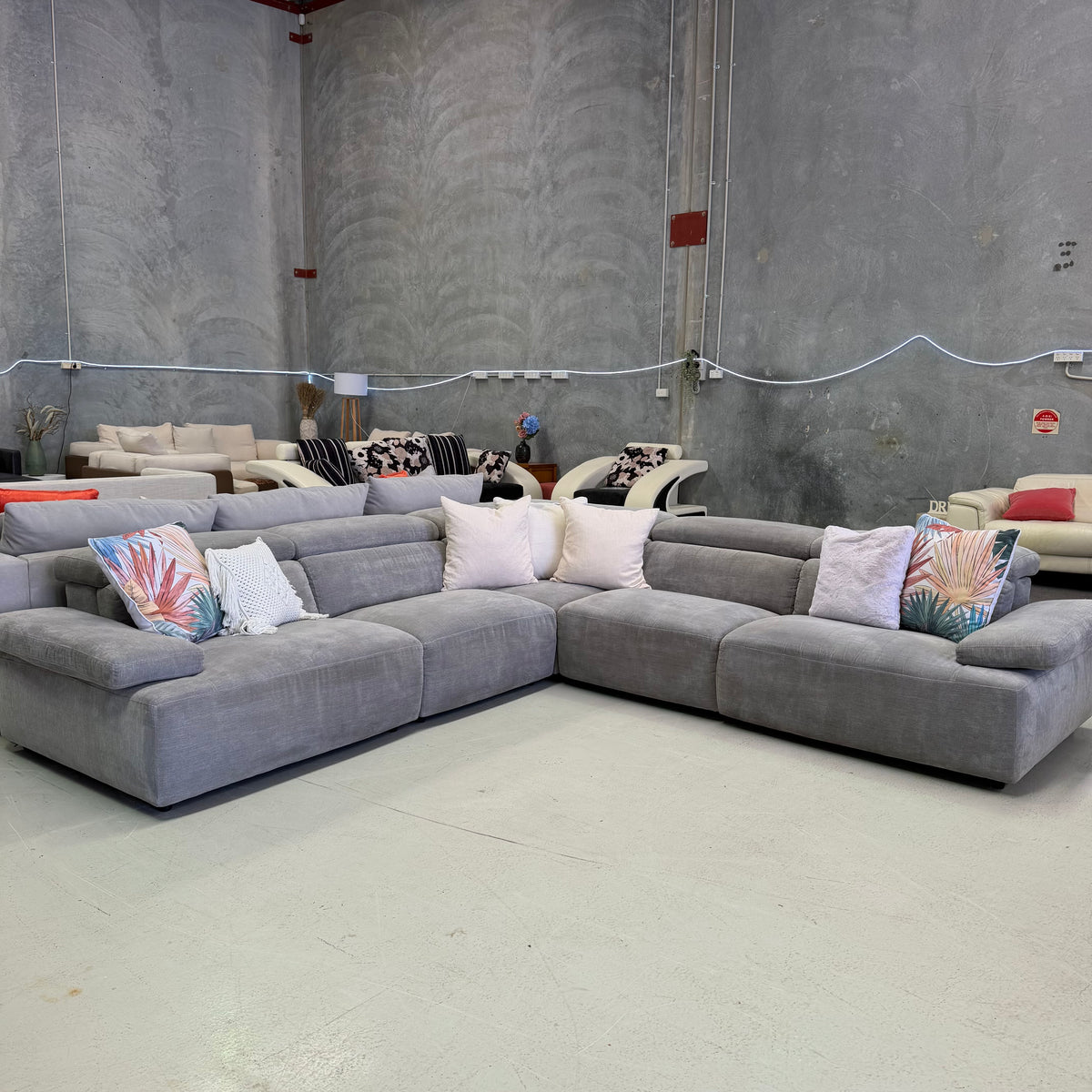 Nick Scali Valeria 7 Seater Corner Modular Sofa