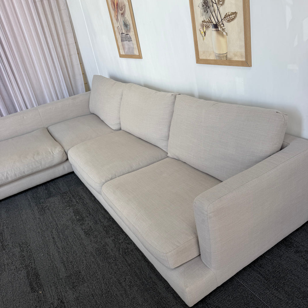 Freedom Long Island 5.5 Seater Feather Filled Couch with Chaise