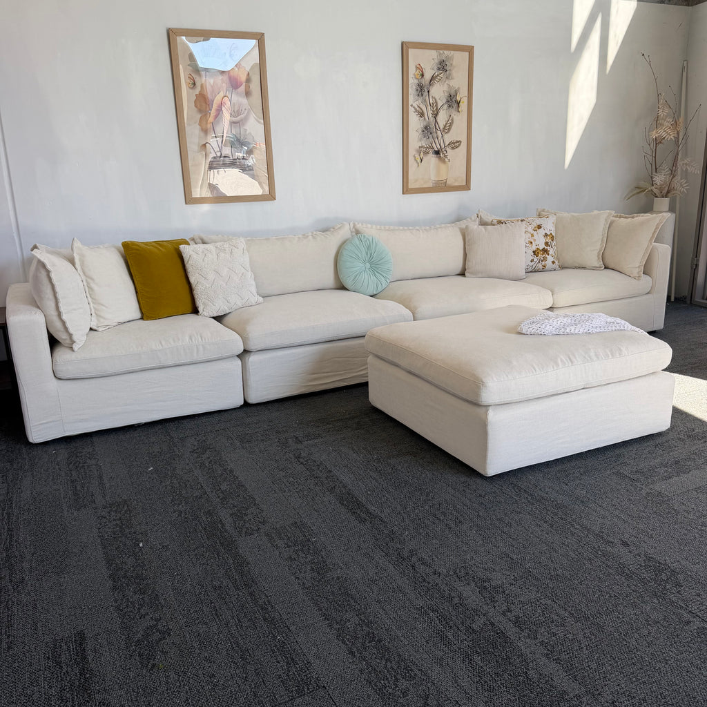 Lounge Lover Cloud Modular Sofa with Ottoman