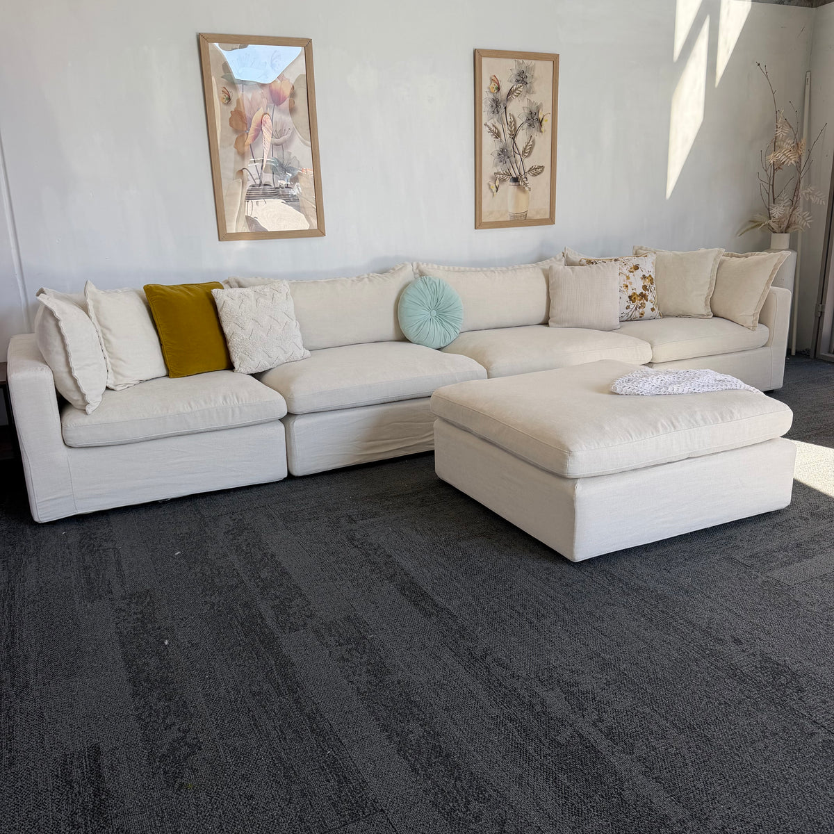 Lounge Lover Cloud Modular Sofa with Ottoman